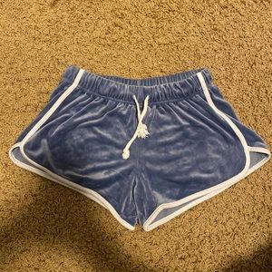velvet lounge sweatshorts